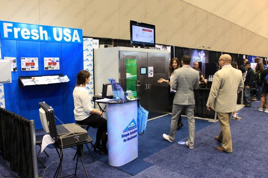 Stand Fresh USA avec équipements d’automatisation