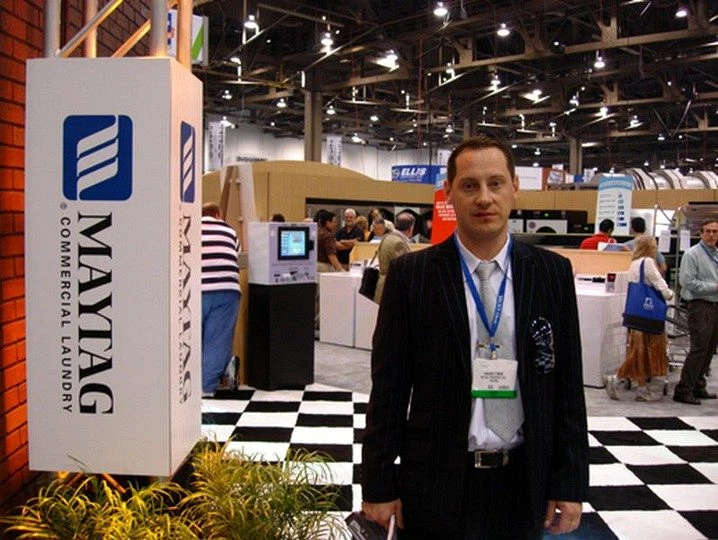 Stand professionnel du secteur blanchisserie au Clean Show