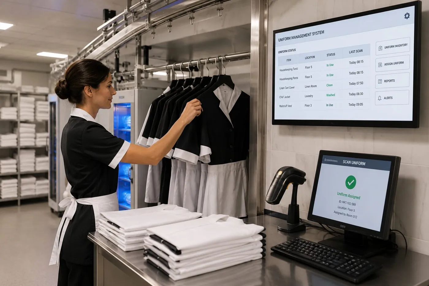 Stockage et distribution des uniformes