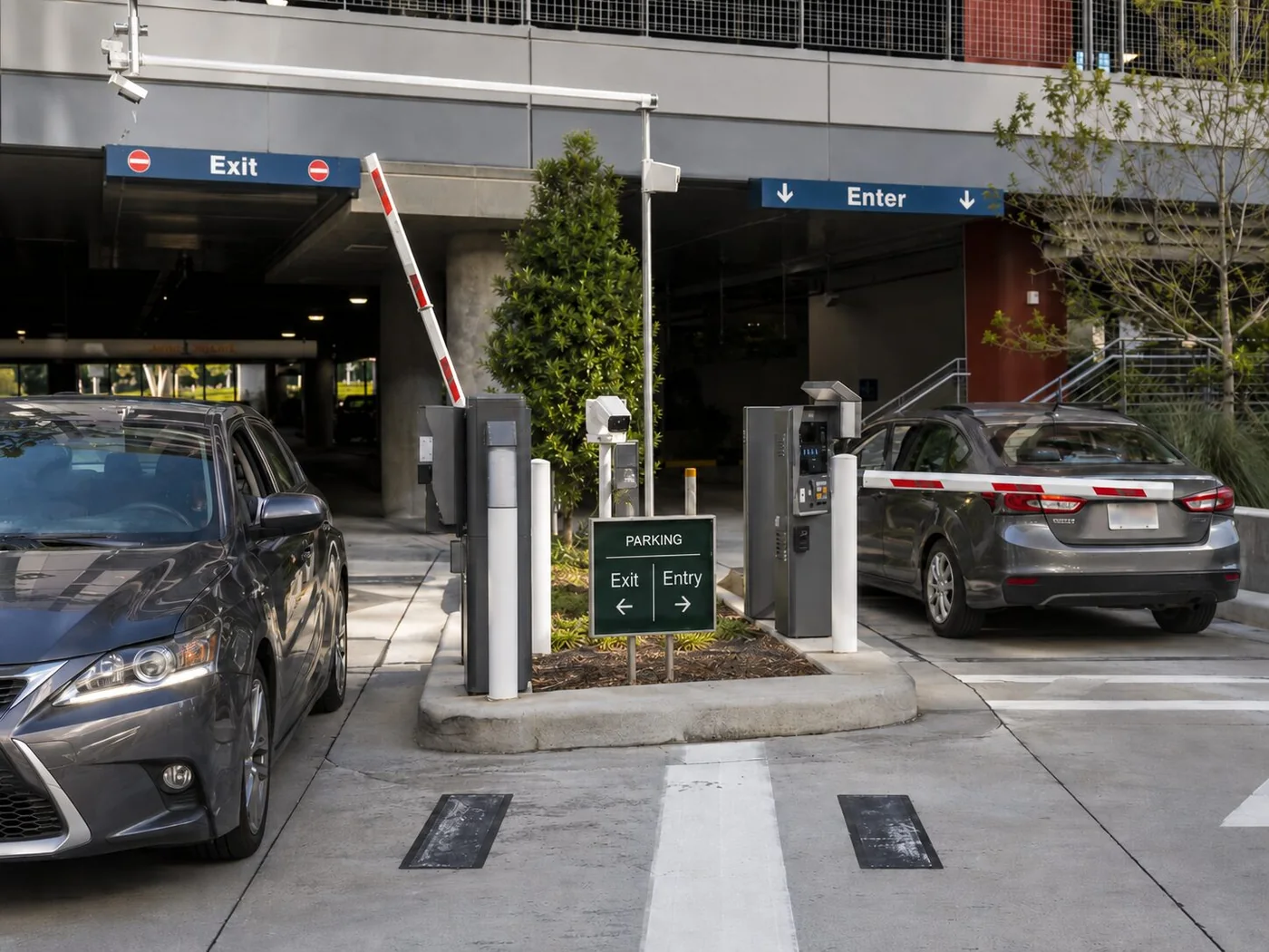 gestion des accès parking: Gestion des autorisations aux entrées et sorties du parking